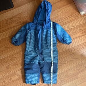 Blue Hooded Snowsuit for Kids